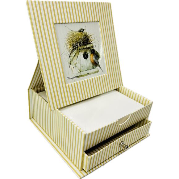 Hallmark Marjolein Bastin Memo Box With Frame &‎ Drawer 200 Sheets - Picture 1 of 13